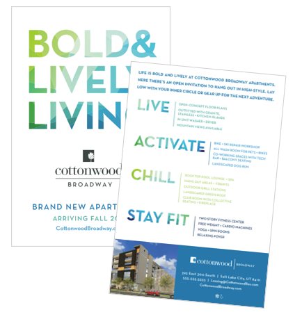 Cottonwood Broadway brand collateral